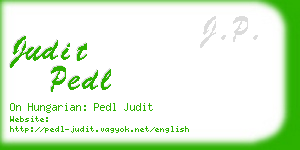 judit pedl business card